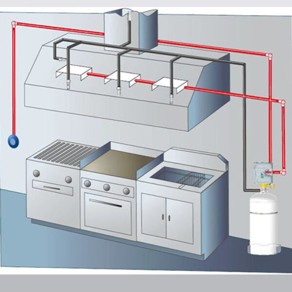 Wet Chemical Kitchen Suppression System